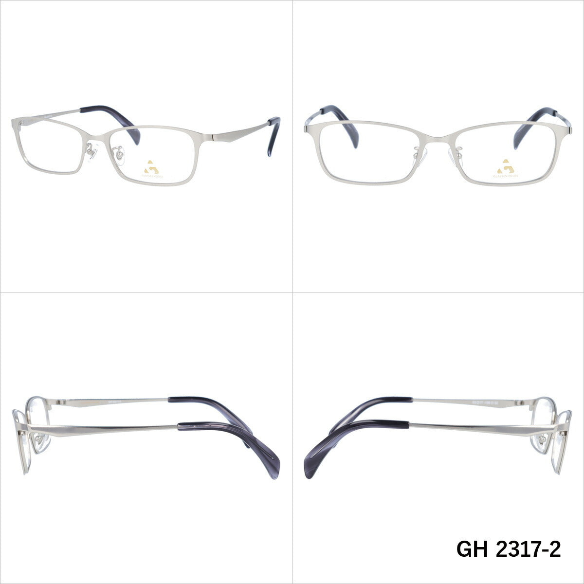 メガネ 眼鏡 度付き 度なし おしゃれ GLASSES HOUSE グラスハウス GH 2317 全4色 53サイズ スクエア型 メンズ レディース UVカット 紫外線 ブランド サングラス 伊達 ダテ｜老眼鏡・PCレンズ・カラーレンズ・遠近両用対応可能 ラッピング無料