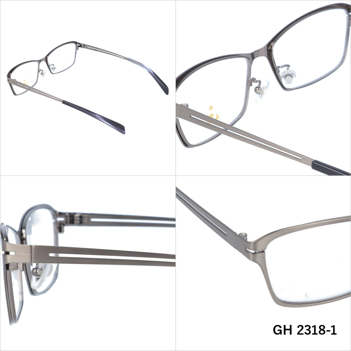 メガネ 眼鏡 度付き 度なし おしゃれ GLASSES HOUSE グラスハウス GH 2318 全4色 56サイズ スクエア型 メンズ レディース UVカット 紫外線 ブランド サングラス 伊達 ダテ｜老眼鏡・PCレンズ・カラーレンズ・遠近両用対応可能 ラッピング無料