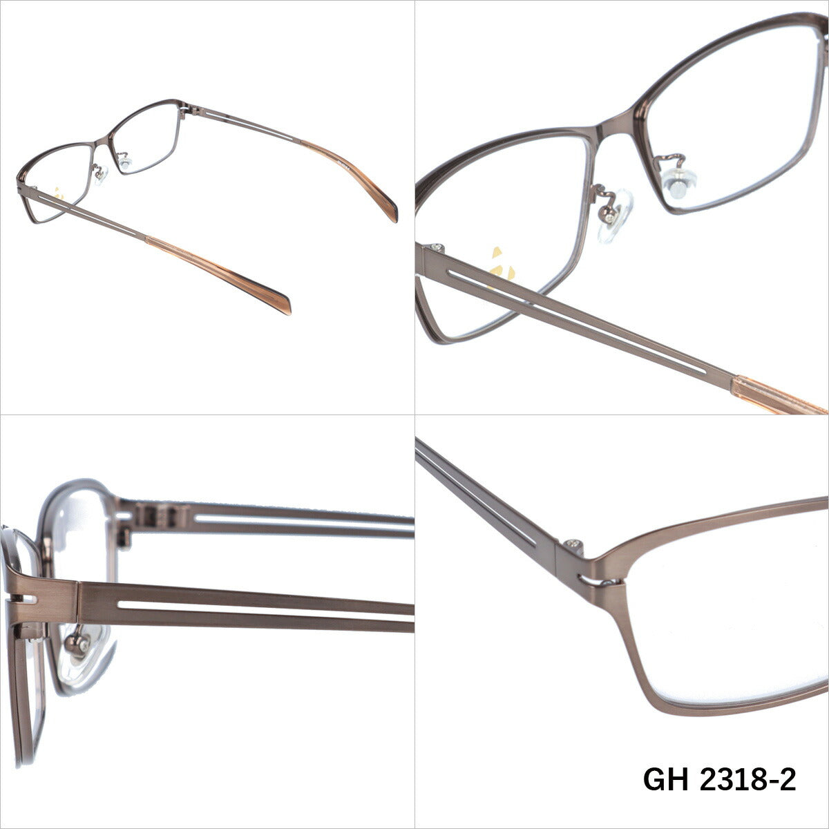 メガネ 眼鏡 度付き 度なし おしゃれ GLASSES HOUSE グラスハウス GH 2318 全4色 56サイズ スクエア型 メンズ レディース UVカット 紫外線 ブランド サングラス 伊達 ダテ｜老眼鏡・PCレンズ・カラーレンズ・遠近両用対応可能 ラッピング無料