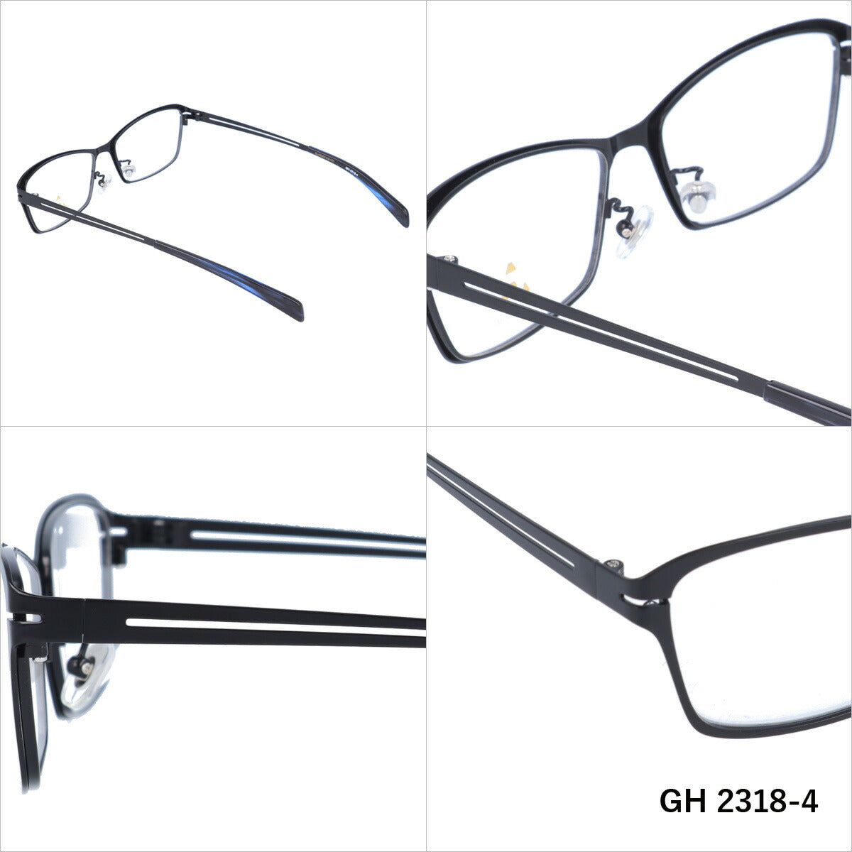 メガネ 眼鏡 度付き 度なし おしゃれ GLASSES HOUSE グラスハウス GH 2318 全4色 56サイズ スクエア型 メンズ レディース UVカット 紫外線 ブランド サングラス 伊達 ダテ｜老眼鏡・PCレンズ・カラーレンズ・遠近両用対応可能 ラッピング無料