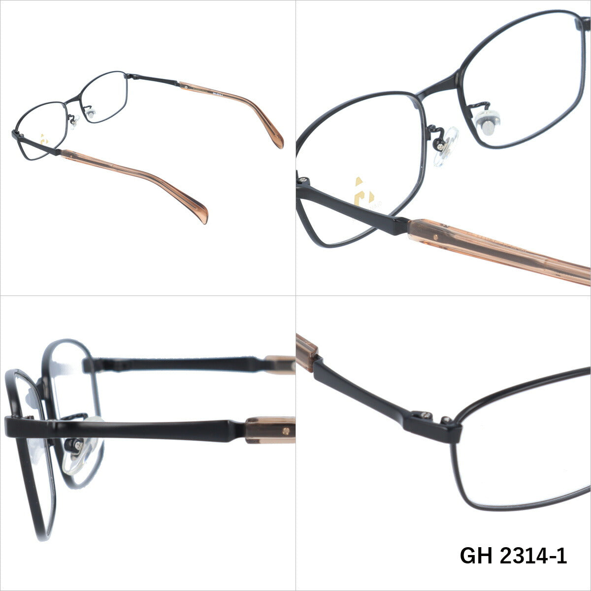 メガネ 眼鏡 度付き 度なし おしゃれ GLASSES HOUSE グラスハウス GH 2314 全4色 56サイズ スクエア型 メンズ レディース UVカット 紫外線 ブランド サングラス 伊達 ダテ｜老眼鏡・PCレンズ・カラーレンズ・遠近両用対応可能 ラッピング無料