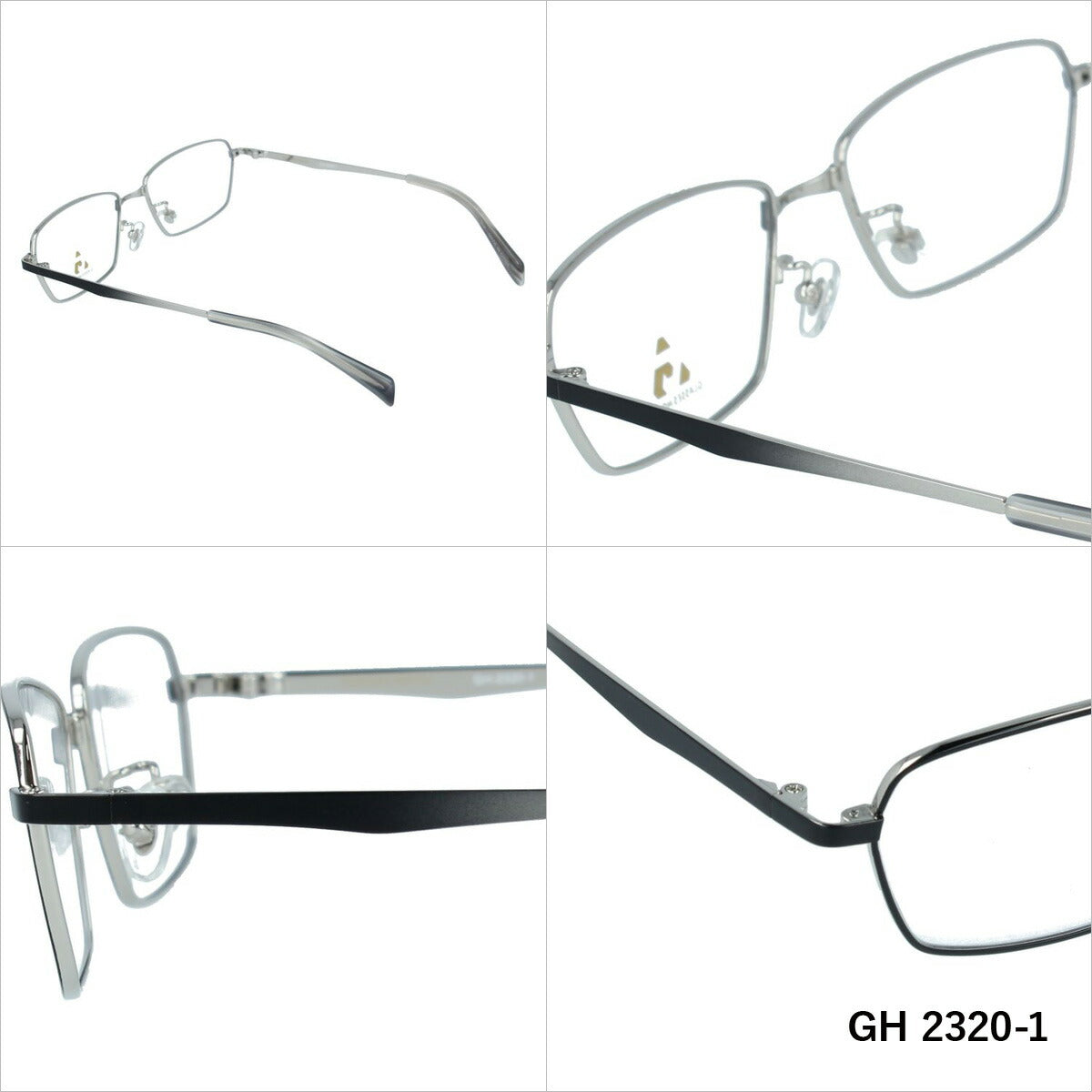 グラスハウス メガネ 眼鏡 フレーム 度付き 伊達 カラーレンズ メンズ レディース ブランド GH 2320 56 スクエア | 老眼鏡 PCレンズ ブルーライトカット 遠近両用 対応可能 紫外線 対策 おすすめ 人気 プレゼント