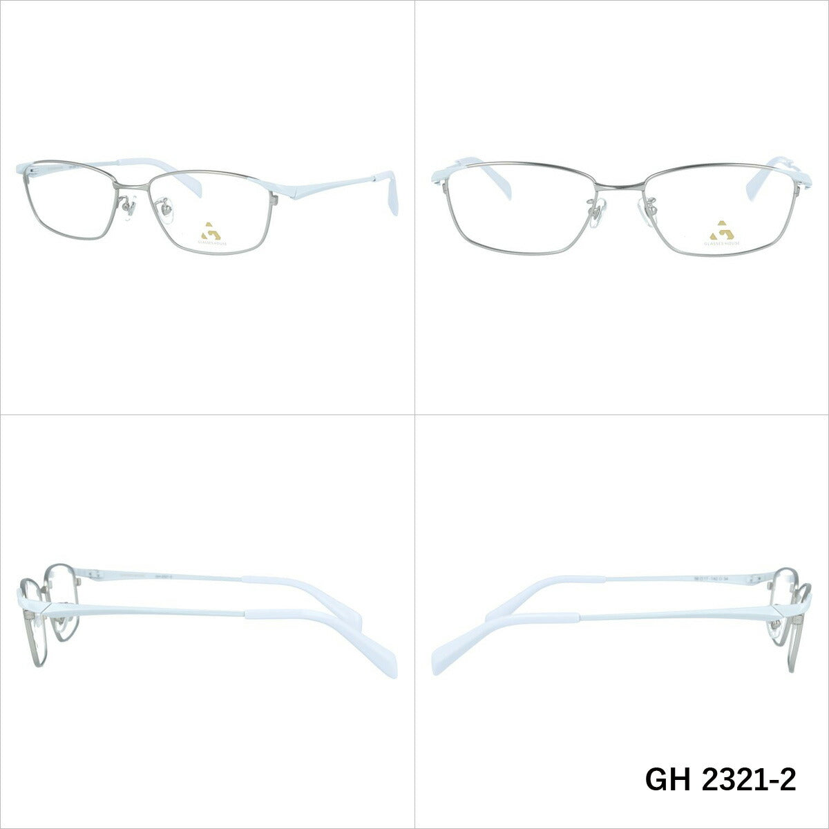 グラスハウス メガネ 眼鏡 フレーム 度付き 伊達 カラーレンズ メンズ レディース ブランド GH 2321 56 スクエア | 老眼鏡 PCレンズ ブルーライトカット 遠近両用 対応可能 紫外線 対策 おすすめ 人気 プレゼント