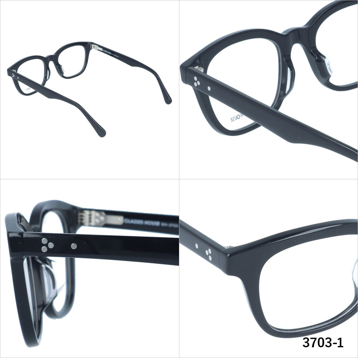グラスハウス メガネフレーム 伊達メガネ アジアンフィット GLASSES HOUSE GH 3703 49サイズ ウェリントン型 ユニセックス メンズ レディース