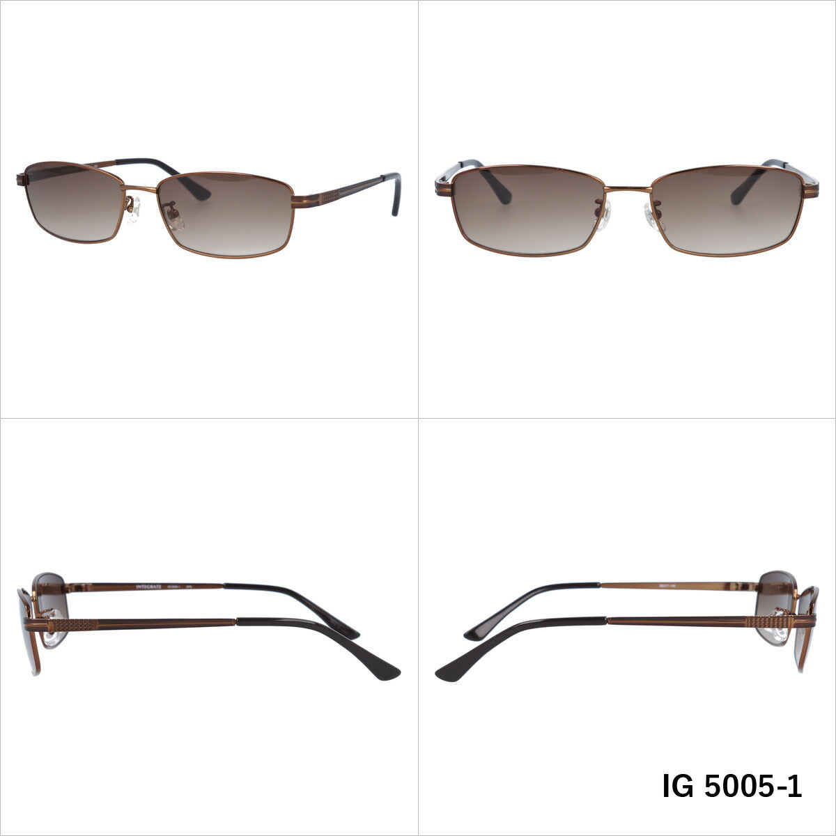 おしゃれ サングラス INTEGRATE インテグレート IG 5005 全3色 58サイズ アジアンフィット スクエア型 メンズ レディース UVカット 紫外線 対策 ブランド 眼鏡 メガネ アイウェア 人気 おすすめ ラッピング無料