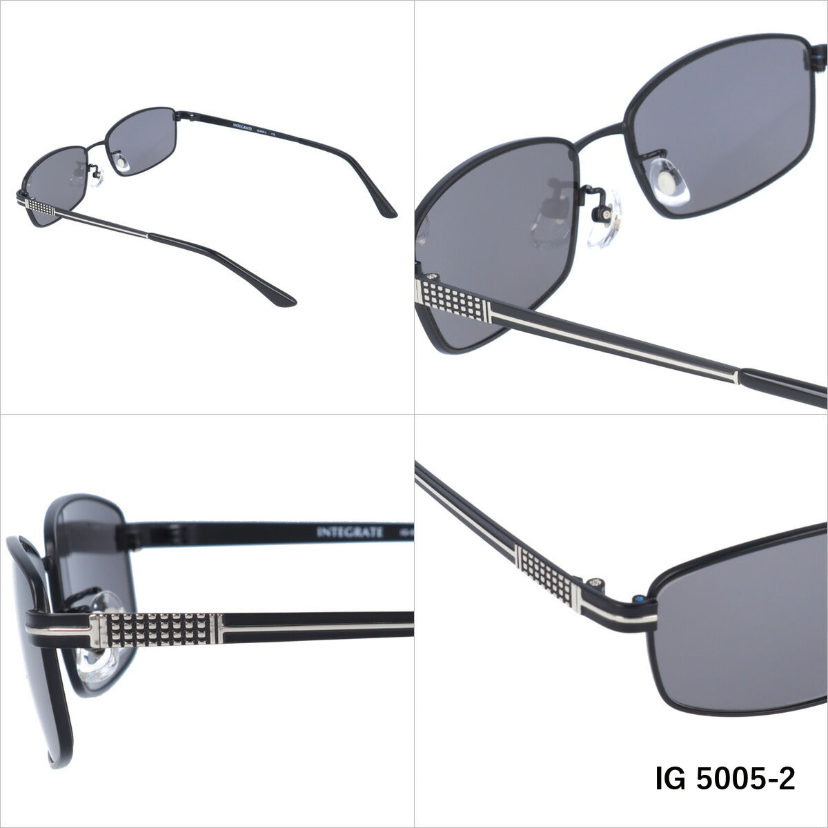 おしゃれ サングラス INTEGRATE インテグレート IG 5005 全3色 58サイズ アジアンフィット スクエア型 メンズ レディース UVカット 紫外線 対策 ブランド 眼鏡 メガネ アイウェア 人気 おすすめ ラッピング無料
