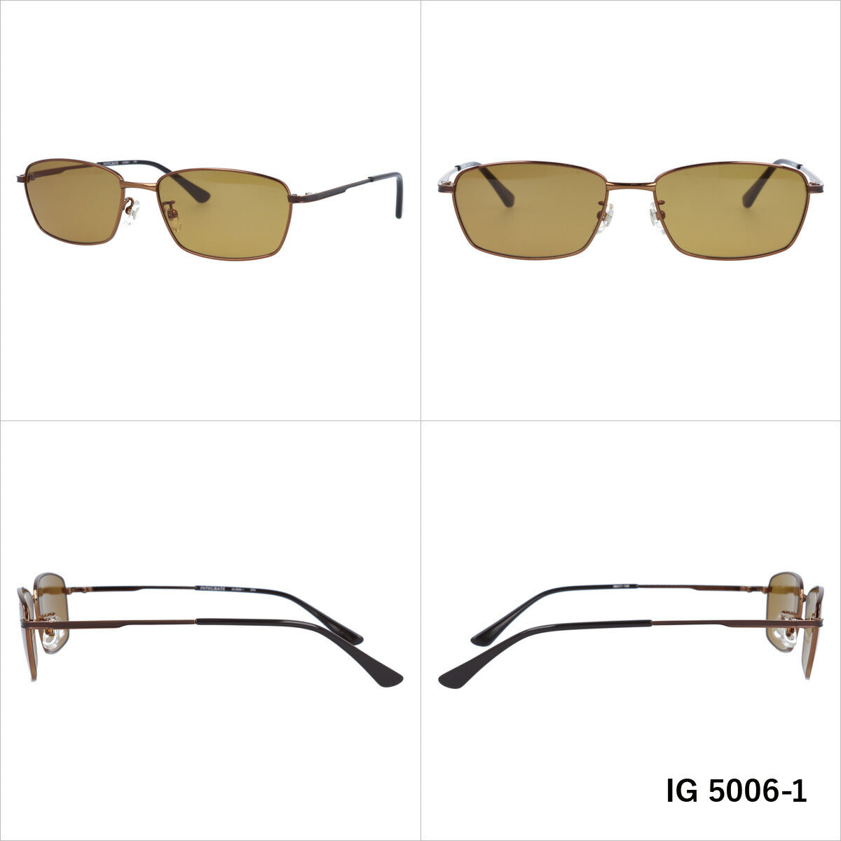 おしゃれ サングラス INTEGRATE インテグレート IG 5006 全3色 58サイズ アジアンフィット スクエア型 メンズ レディース UVカット 紫外線 対策 ブランド 眼鏡 メガネ アイウェア 人気 おすすめ ラッピング無料