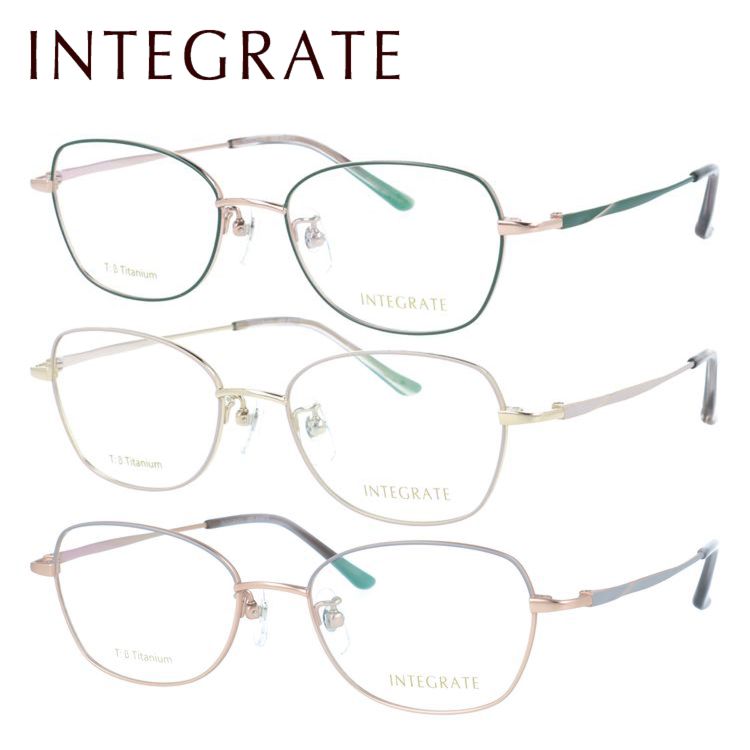 インテグレート メガネフレーム 伊達メガネ アジアンフィット（フルフィット） 調整可能ノーズパッド（クリングス） INTEGRATE IGF 8147 51サイズ 全3カラー オーバル型 ユニセックス メンズ レディース