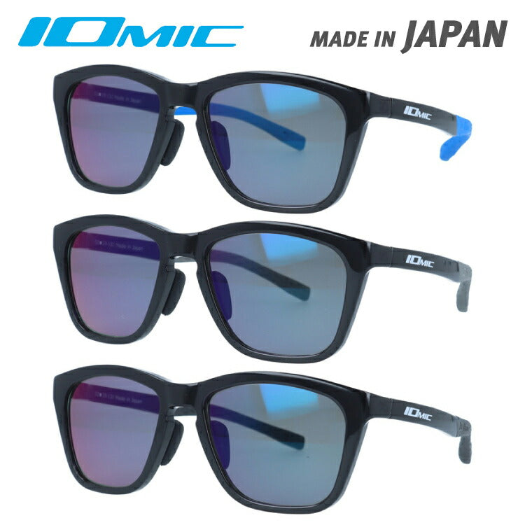 イオミック サングラス ミラーレンズ アジアンフィット IOMIC IOMIC-001 52サイズ ウェリントン型 ユニセックス メンズ レディース ゴルフ 釣り テニス 野球 ジョギング 日本製