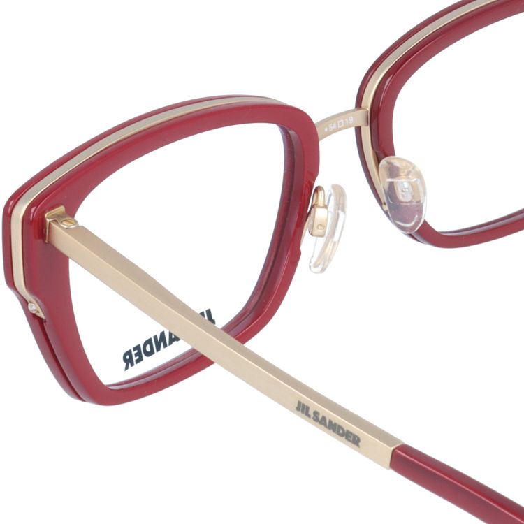 ジルサンダー メガネフレーム JIL SANDER 度付き 度なし 伊達 だて 眼鏡 メンズ レディース J2004-B 54サイズ レディース スクエア型 UVカット 紫外線 ラッピング無料