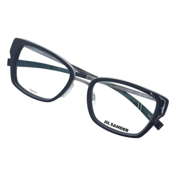 ジルサンダー メガネフレーム JIL SANDER 度付き 度なし 伊達 だて 眼鏡 メンズ レディース J2004-D 54サイズ レディース スクエア型 UVカット 紫外線 ラッピング無料