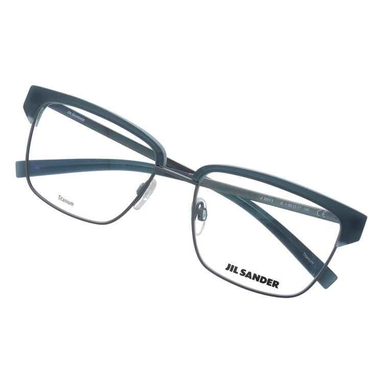 ジルサンダー メガネフレーム JIL SANDER 度付き 度なし 伊達 だて 眼鏡 メンズ レディース J2011-B 56サイズ ブロー型 UVカット 紫外線 ラッピング無料