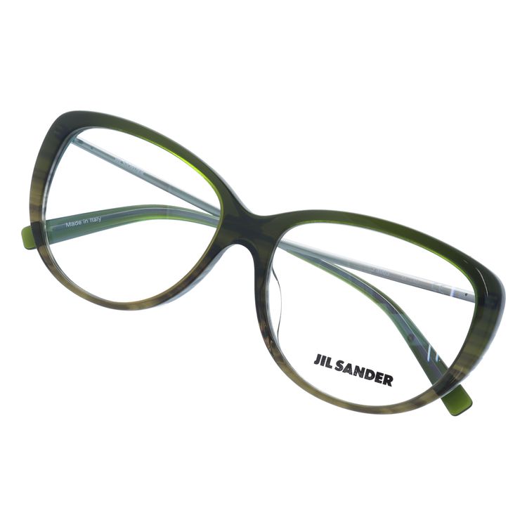 ジルサンダー メガネフレーム JIL SANDER 度付き 度なし 伊達 だて 眼鏡 メンズ レディース J4003-M 56サイズ アジアンフィット レディース ウェリントン型 UVカット 紫外線 ラッピング無料