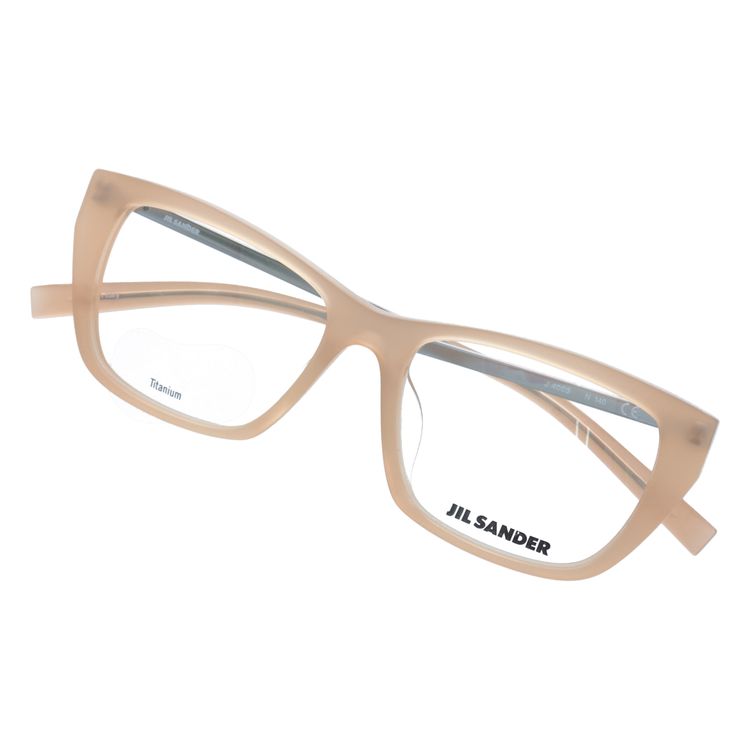 ジルサンダー メガネフレーム JIL SANDER 度付き 度なし 伊達 だて 眼鏡 メンズ レディース J4005-N 52サイズ アジアンフィット レディース ウェリントン型 UVカット 紫外線 ラッピング無料