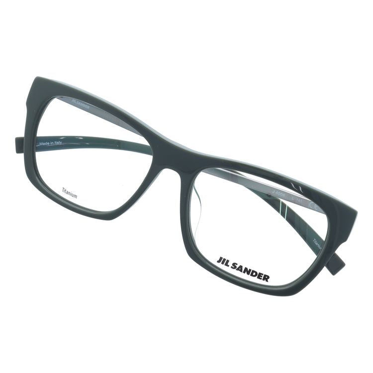 ジルサンダー メガネフレーム JIL SANDER 度付き 度なし 伊達 だて 眼鏡 メンズ レディース J4006-L 55サイズ アジアンフィット ウェリントン型 UVカット 紫外線 ラッピング無料