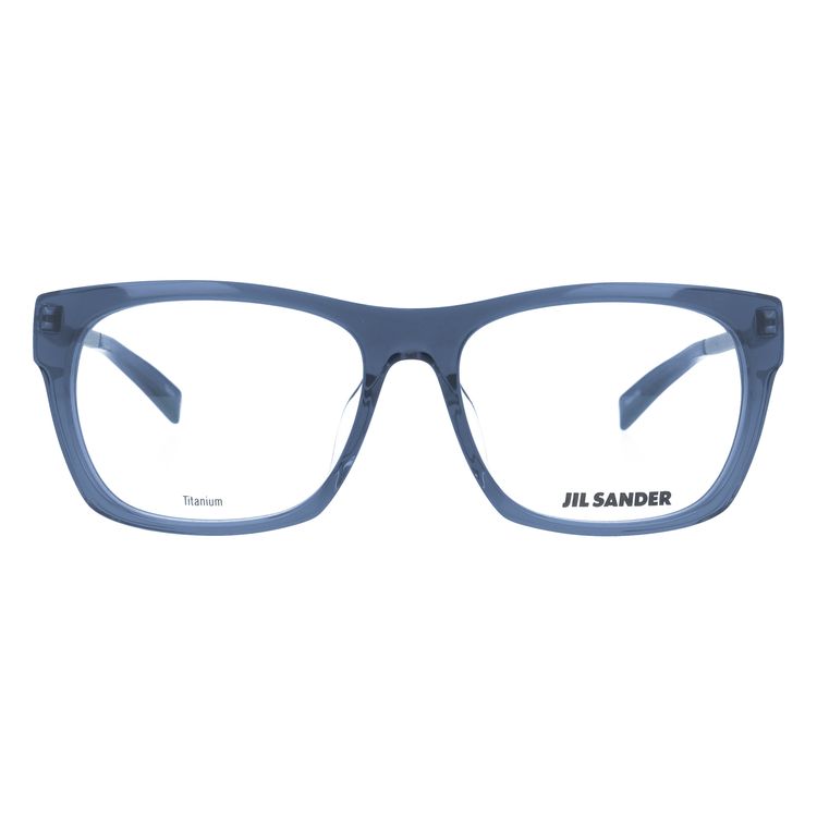ジルサンダー メガネフレーム JIL SANDER 度付き 度なし 伊達 だて 眼鏡 メンズ レディース J4006-M 55サイズ アジアンフィット ウェリントン型 UVカット 紫外線 ラッピング無料