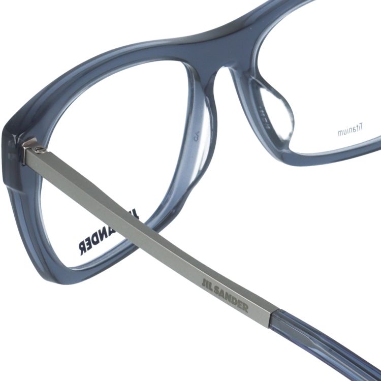 ジルサンダー メガネフレーム JIL SANDER 度付き 度なし 伊達 だて 眼鏡 メンズ レディース J4006-M 55サイズ アジアンフィット ウェリントン型 UVカット 紫外線 ラッピング無料