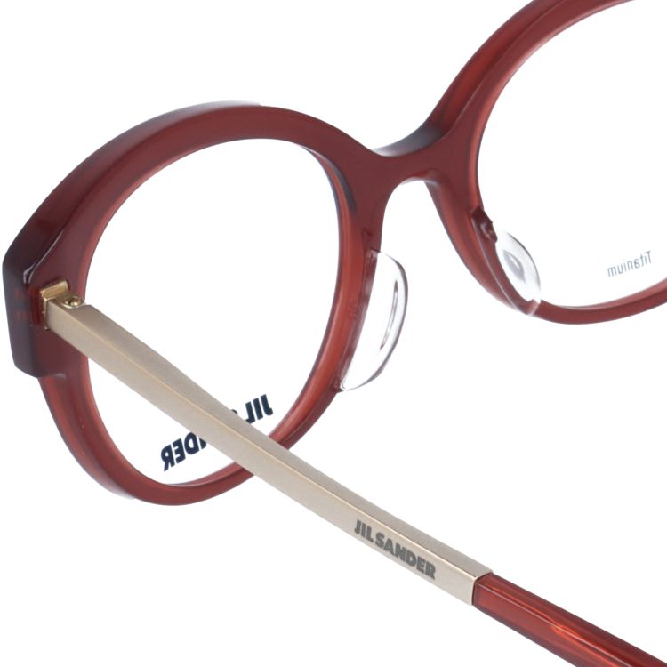 ジルサンダー メガネフレーム JIL SANDER 度付き 度なし 伊達 だて 眼鏡 メンズ レディース J4010-D 52サイズ レギュラーフィット レディース UVカット 紫外線 ラッピング無料