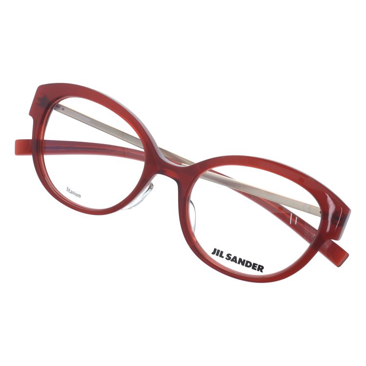 ジルサンダー メガネフレーム JIL SANDER 度付き 度なし 伊達 だて 眼鏡 メンズ レディース J4010-D 52サイズ レギュラーフィット レディース UVカット 紫外線 ラッピング無料
