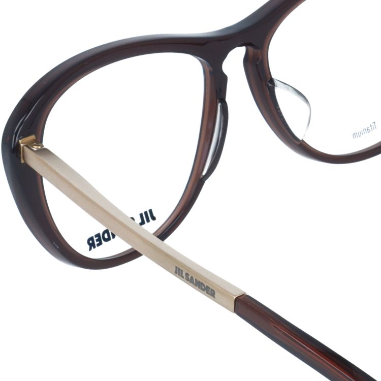 ジルサンダー メガネフレーム JIL SANDER 度付き 度なし 伊達 だて 眼鏡 メンズ レディース J4013-C 53サイズ レギュラーフィット レディース ウェリントン型 UVカット 紫外線 ラッピング無料