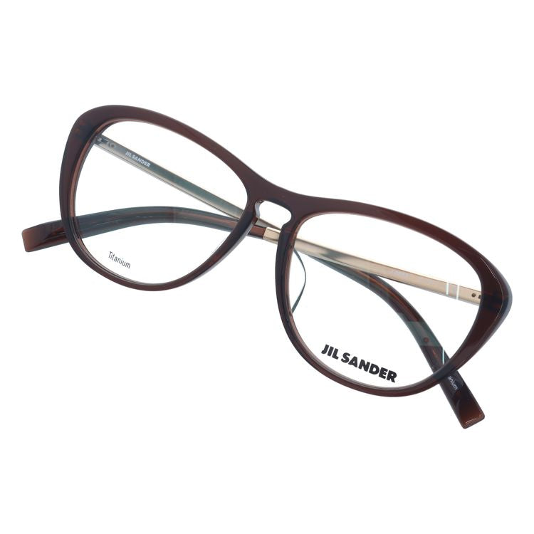 ジルサンダー メガネフレーム JIL SANDER 度付き 度なし 伊達 だて 眼鏡 メンズ レディース J4013-C 53サイズ レギュラーフィット レディース ウェリントン型 UVカット 紫外線 ラッピング無料