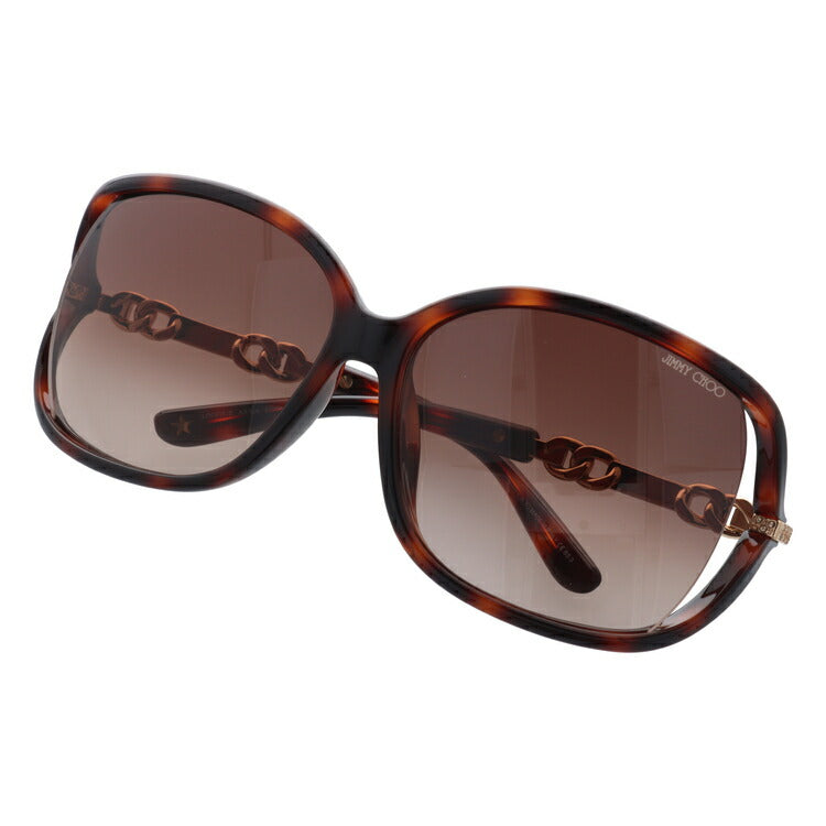 【国内正規品】ジミーチュウ サングラス JIMMY CHOO LOOP FS AXX/J6 61 ハバナ/ローズゴールド アジアンフィット べっこう スクエア型 レディース 女性用 UVカット 紫外線対策 UV対策 おしゃれ ギフト ラッピング無料