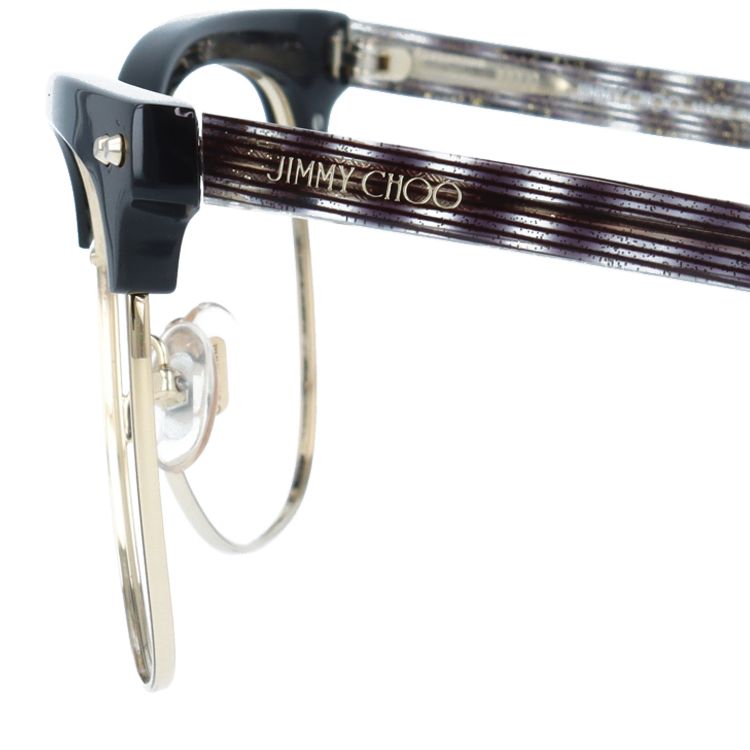 【選べる15色 ライトカラーレンズ】【国内正規品】ジミーチュウ JIMMY CHOO ライトカラー サングラス ARAYA S LYW/VK 57 ブラックゴールドグリッター ブロー型 薄い色 オシャレ ドライブ レジャー おしゃれ ギフト メンズ レディース UVカット 紫外線