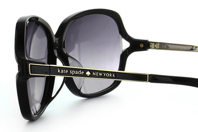 【国内正規品】ケイトスペード サングラス kate spade EVETTE FS ANW/EU 59 ブラック/ゴールド アジアンフィット スクエア型 レディース 女性用 UVカット 紫外線対策 UV対策 おしゃれ ギフト ラッピング無料
