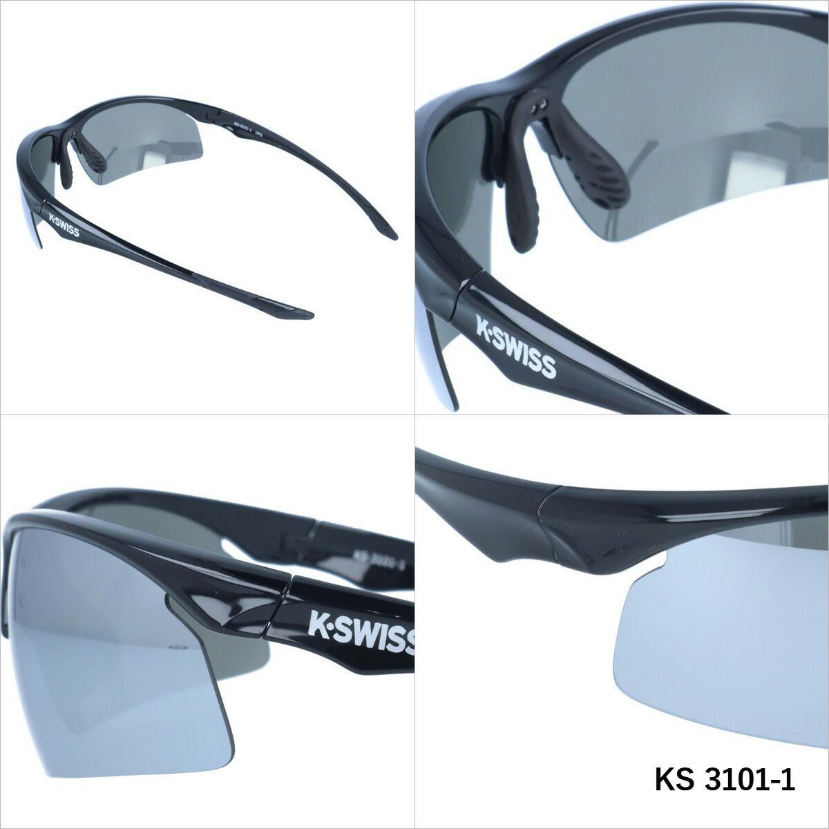 ケースイス 偏光サングラス ミラーレンズ K-SWISS KS 3101 全2カラー 68サイズ メンズ レディース スポーツ 川 海 釣り フィッシング 運転 ドライブ