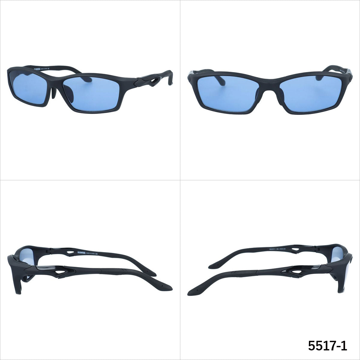 ケースイス サングラス アジアンフィット（フレキシブルノーズパッド） K-SWISS KSS 5517 57サイズ 全3カラー スポーツ型 スクエア ユニセックス メンズ レディース