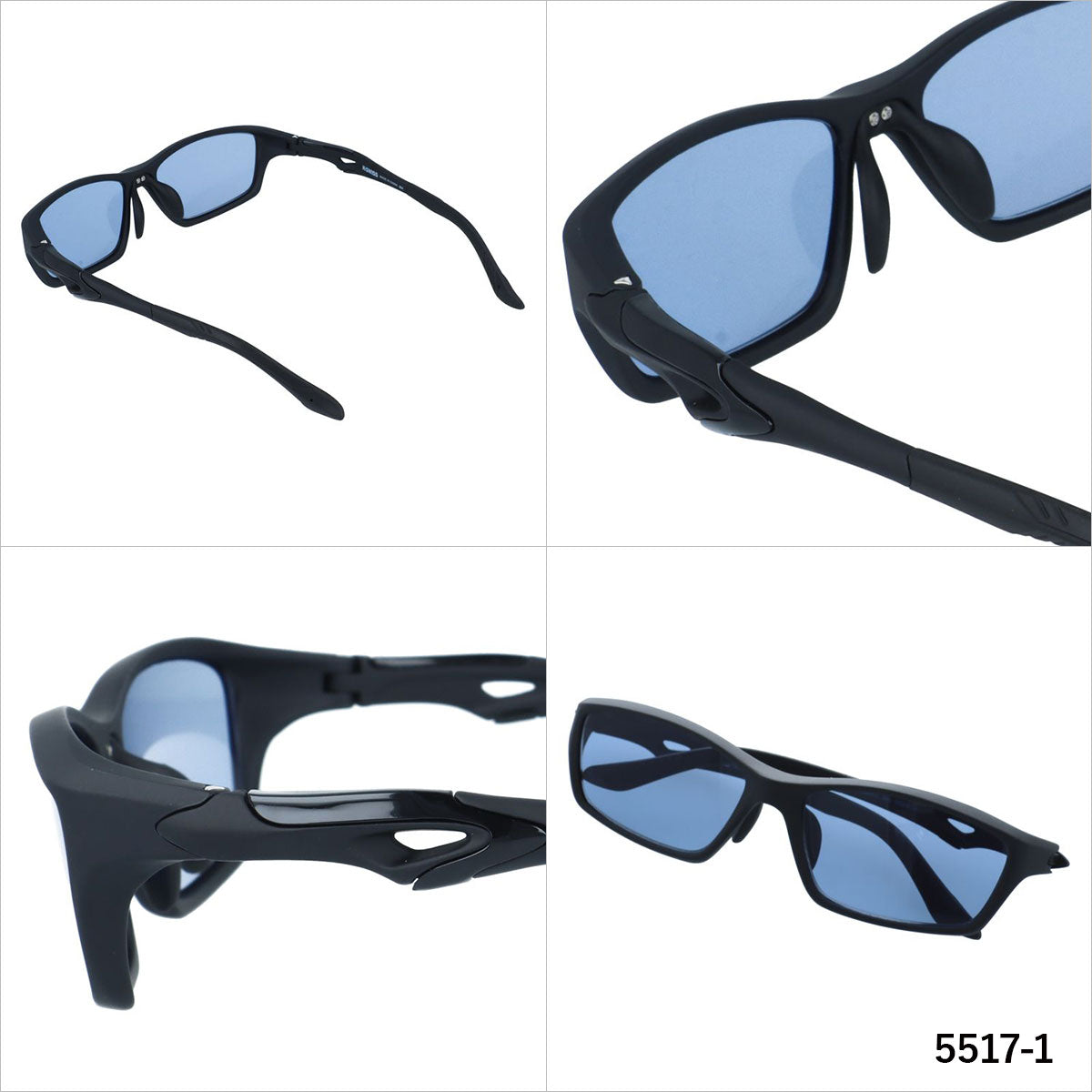 ケースイス サングラス アジアンフィット（フレキシブルノーズパッド） K-SWISS KSS 5517 57サイズ 全3カラー スポーツ型 スクエア ユニセックス メンズ レディース