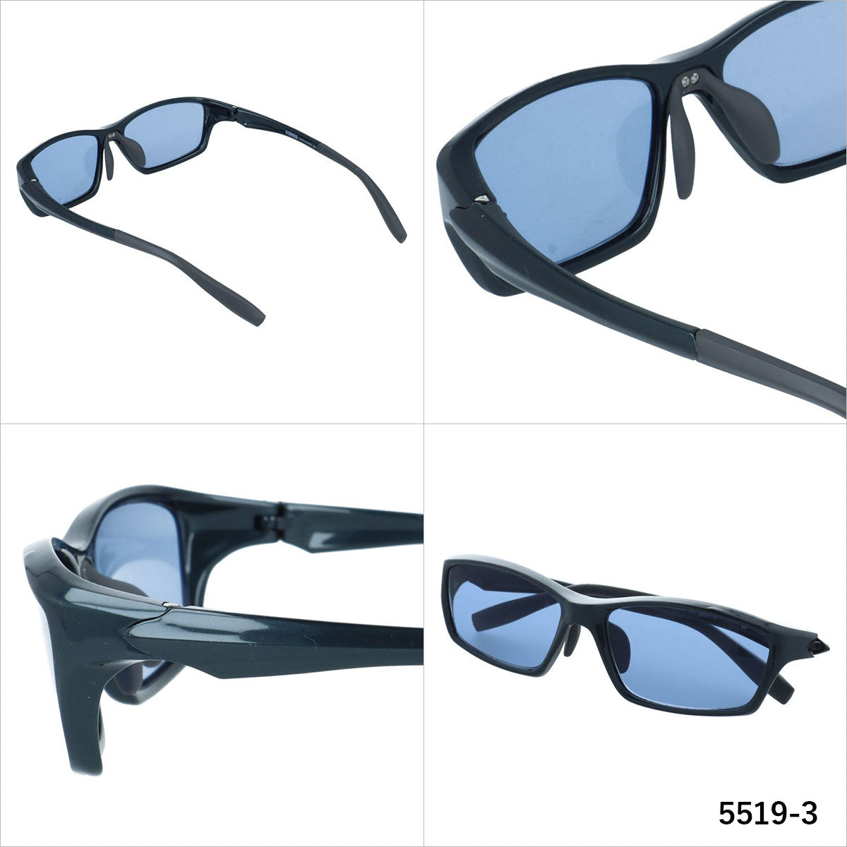 ケースイス サングラス アジアンフィット（フレキシブルノーズパッド） K-SWISS KSS 5519 58サイズ 全3カラー スポーツ型 スクエア ユニセックス メンズ レディース