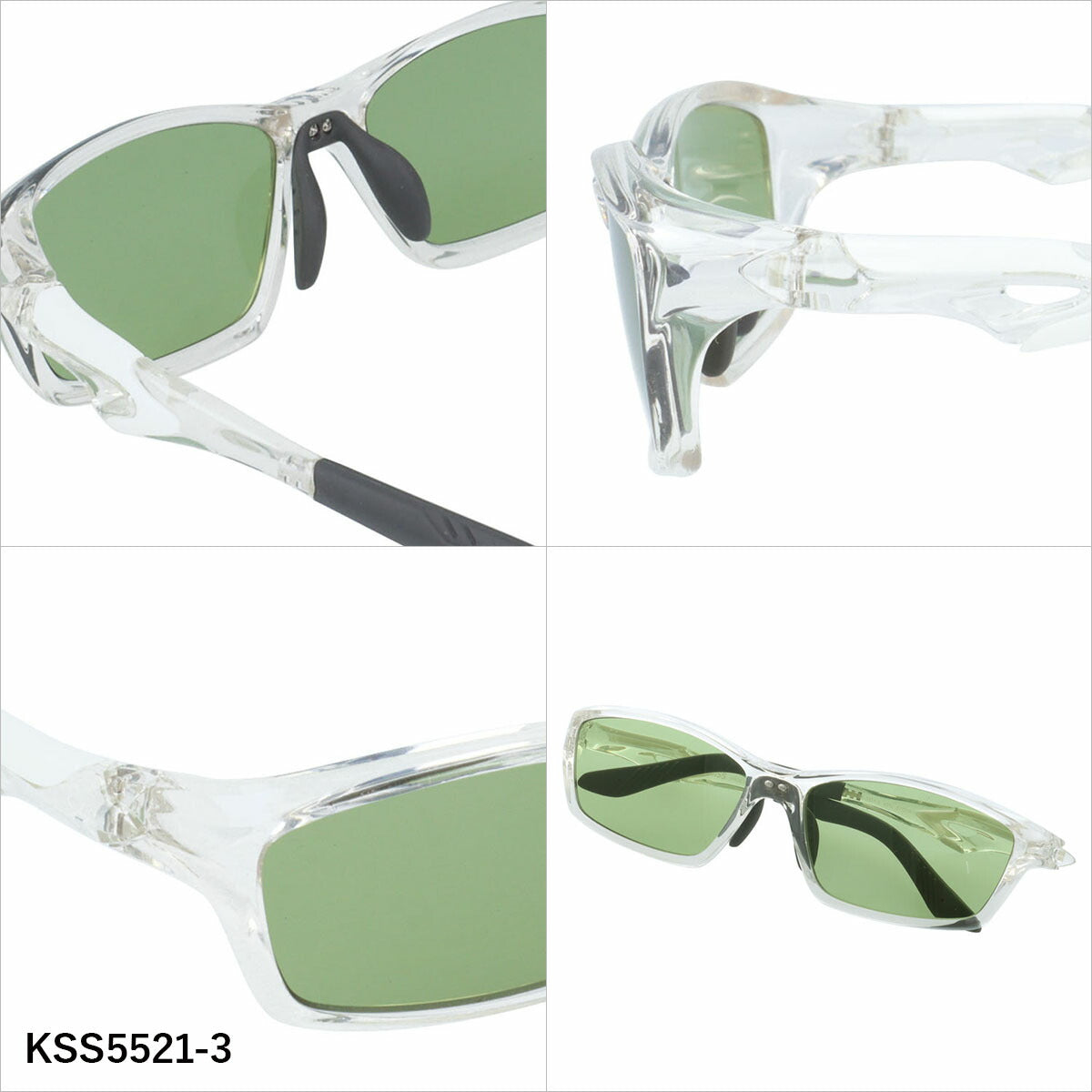 ケースイス サングラス アジアンフィット（フレキシブルノーズパッド） K-SWISS KSS5521 57サイズ 全3カラー スポーツ型 軽量 ユニセックス メンズ レディース