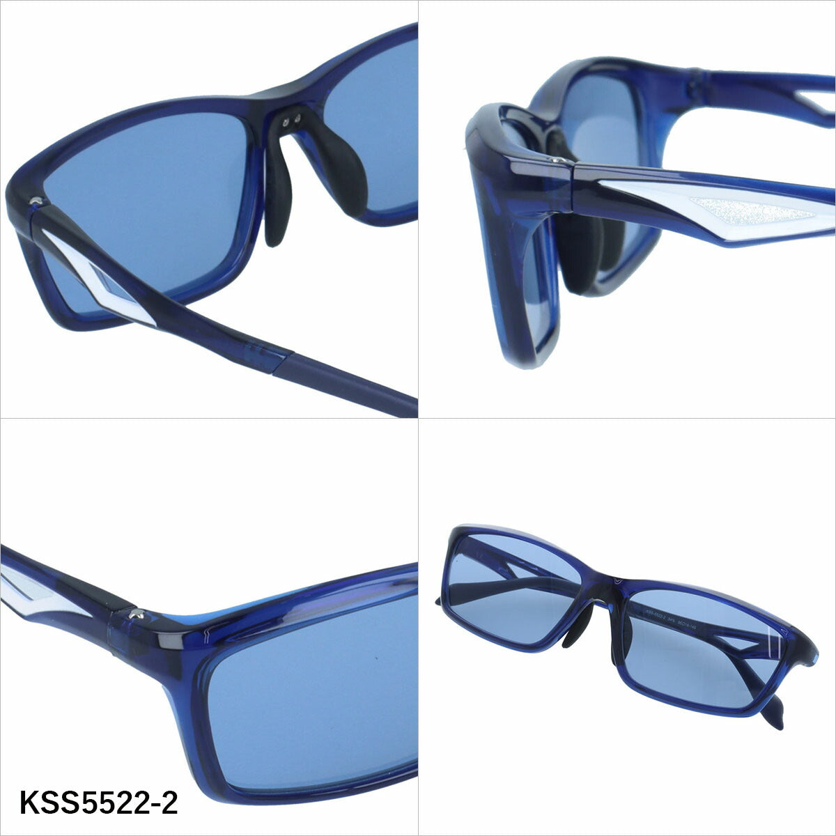 ケースイス サングラス アジアンフィット（フレキシブルノーズパッド） K-SWISS KSS5522 56サイズ 全3カラー スポーツ型 軽量 ユニセックス メンズ レディース