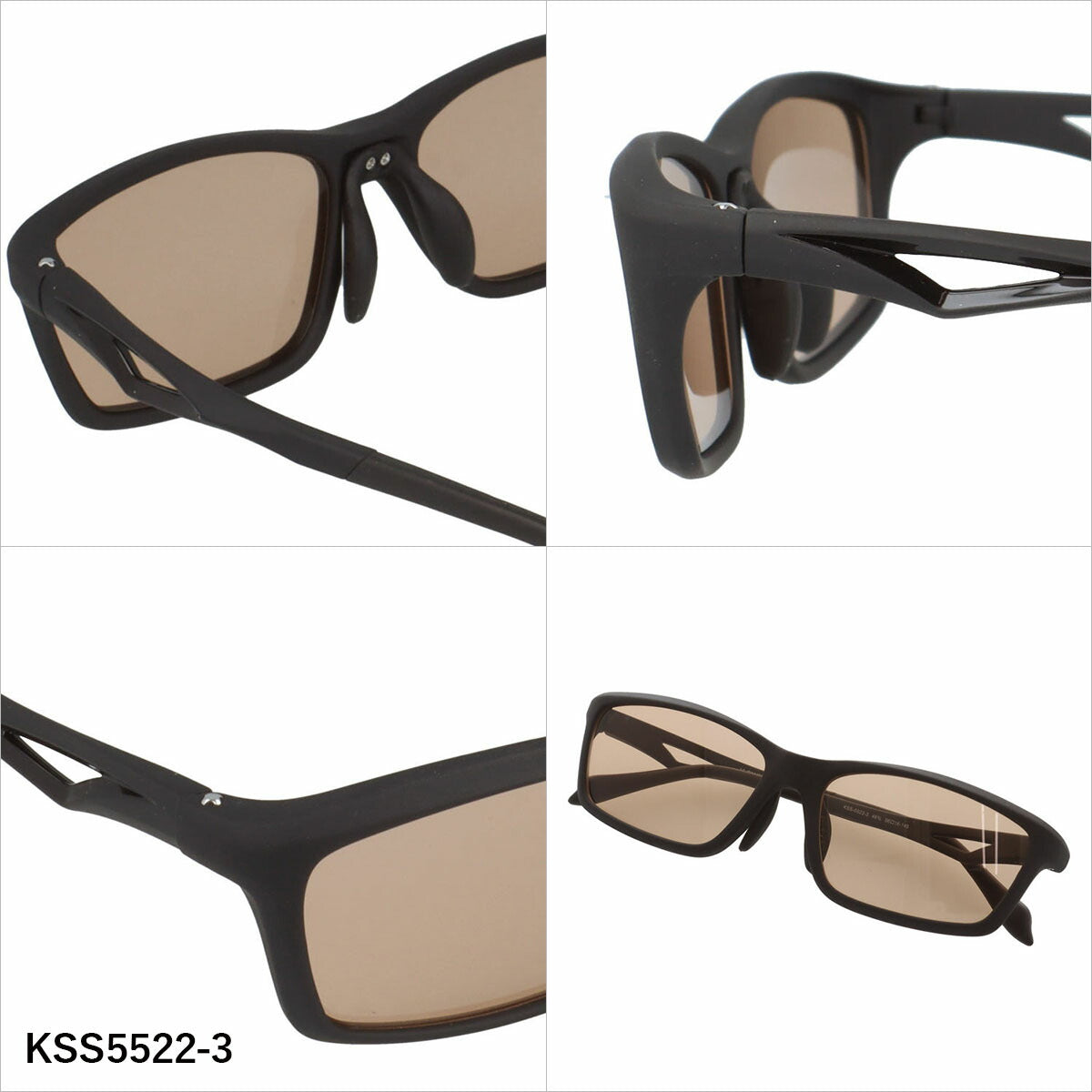 ケースイス サングラス アジアンフィット（フレキシブルノーズパッド） K-SWISS KSS5522 56サイズ 全3カラー スポーツ型 軽量 ユニセックス メンズ レディース