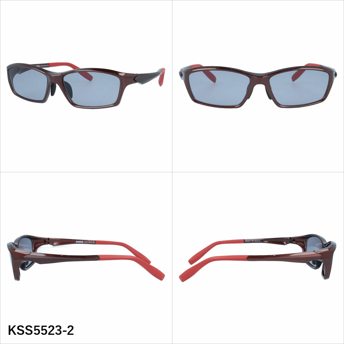 ケースイス サングラス アジアンフィット（フレキシブルノーズパッド） K-SWISS KSS5523 57サイズ 全3カラー スポーツ型 軽量 ユニセックス メンズ レディース