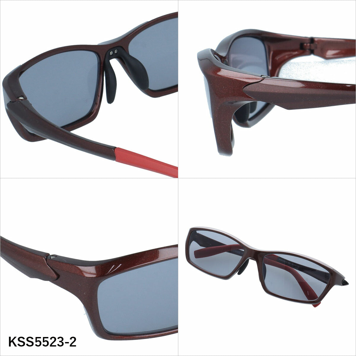 ケースイス サングラス アジアンフィット（フレキシブルノーズパッド） K-SWISS KSS5523 57サイズ 全3カラー スポーツ型 軽量 ユニセックス メンズ レディース