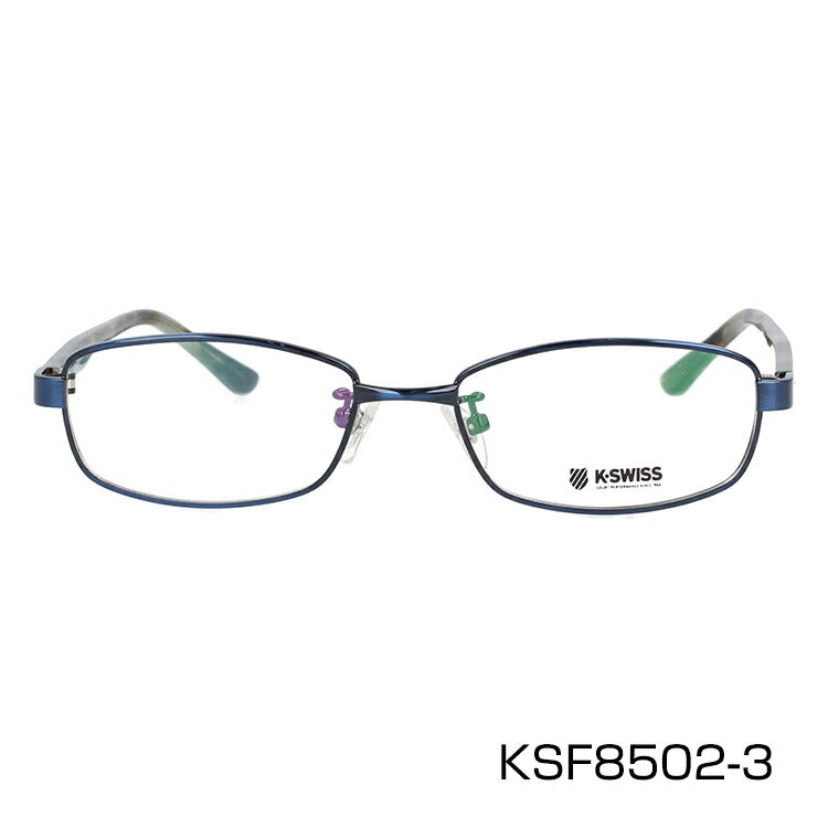 メガネ 眼鏡 度付き 度なし おしゃれ K-SWISS ケースイス KSF 8502 全3色 49サイズ スクエア型 メンズ 男性 UVカット 紫外線 ブランド サングラス 伊達 ダテ｜老眼鏡・PCレンズ・カラーレンズ・遠近両用対応可能 ラッピング無料