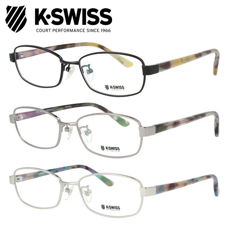 メガネ 眼鏡 度付き 度なし おしゃれ K-SWISS ケースイス KSF 8503 全3色 51サイズ スクエア型 メンズ 男性 UVカット 紫外線 ブランド サングラス 伊達 ダテ｜老眼鏡・PCレンズ・カラーレンズ・遠近両用対応可能 ラッピング無料