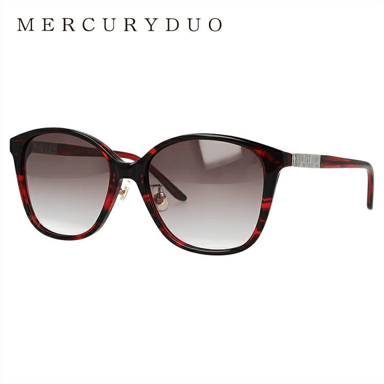 レディース サングラス MERCURYDUO マーキュリーデュオ MDS 9021-3 54サイズ アジアンフィット ウェリントン型 女性 UVカット 紫外線 対策 ブランド 眼鏡 メガネ アイウェア 人気 おすすめ ラッピング無料