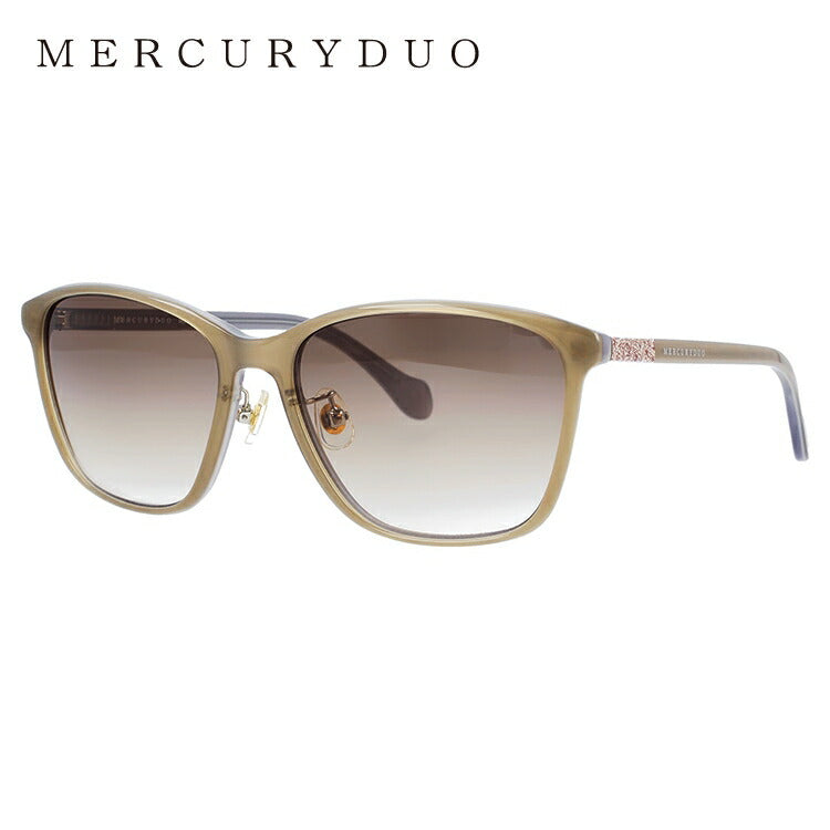 レディース サングラス MERCURYDUO マーキュリーデュオ MDS 9024-2 55サイズ アジアンフィット ウェリントン型 女性 UVカット 紫外線 対策 ブランド 眼鏡 メガネ アイウェア 人気 おすすめ ラッピング無料
