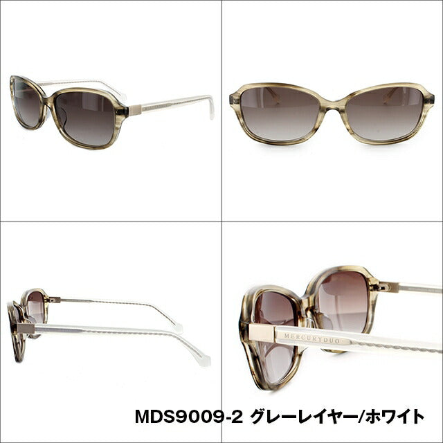 レディース サングラス MERCURYDUO マーキュリーデュオ MDS 9009 全3色 56サイズ アジアンフィット 女性 UVカット 紫外線 対策 ブランド 眼鏡 メガネ アイウェア 人気 おすすめ ラッピング無料
