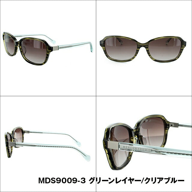 レディース サングラス MERCURYDUO マーキュリーデュオ MDS 9009 全3色 56サイズ アジアンフィット 女性 UVカット 紫外線 対策 ブランド 眼鏡 メガネ アイウェア 人気 おすすめ ラッピング無料