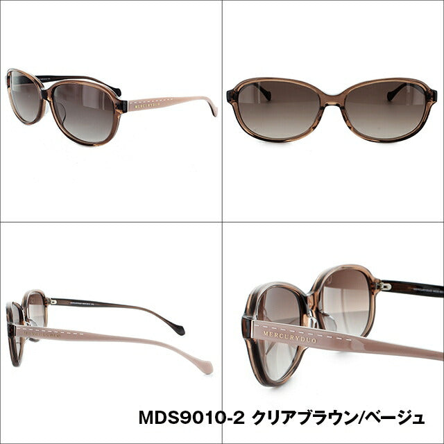 レディース サングラス MERCURYDUO マーキュリーデュオ MDS 9010 全3色 57サイズ アジアンフィット 女性 UVカット 紫外線 対策 ブランド 眼鏡 メガネ アイウェア 人気 おすすめ ラッピング無料