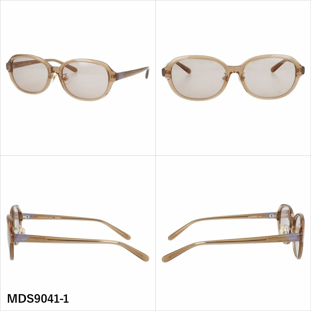 マーキュリーデュオ サングラス アジアンフィット（フルフィット） 調整可能ノーズパッド（クリングス） MERCURYDUO MDS9041 55サイズ 全3カラー ウェリントン型 ユニセックス メンズ レディース