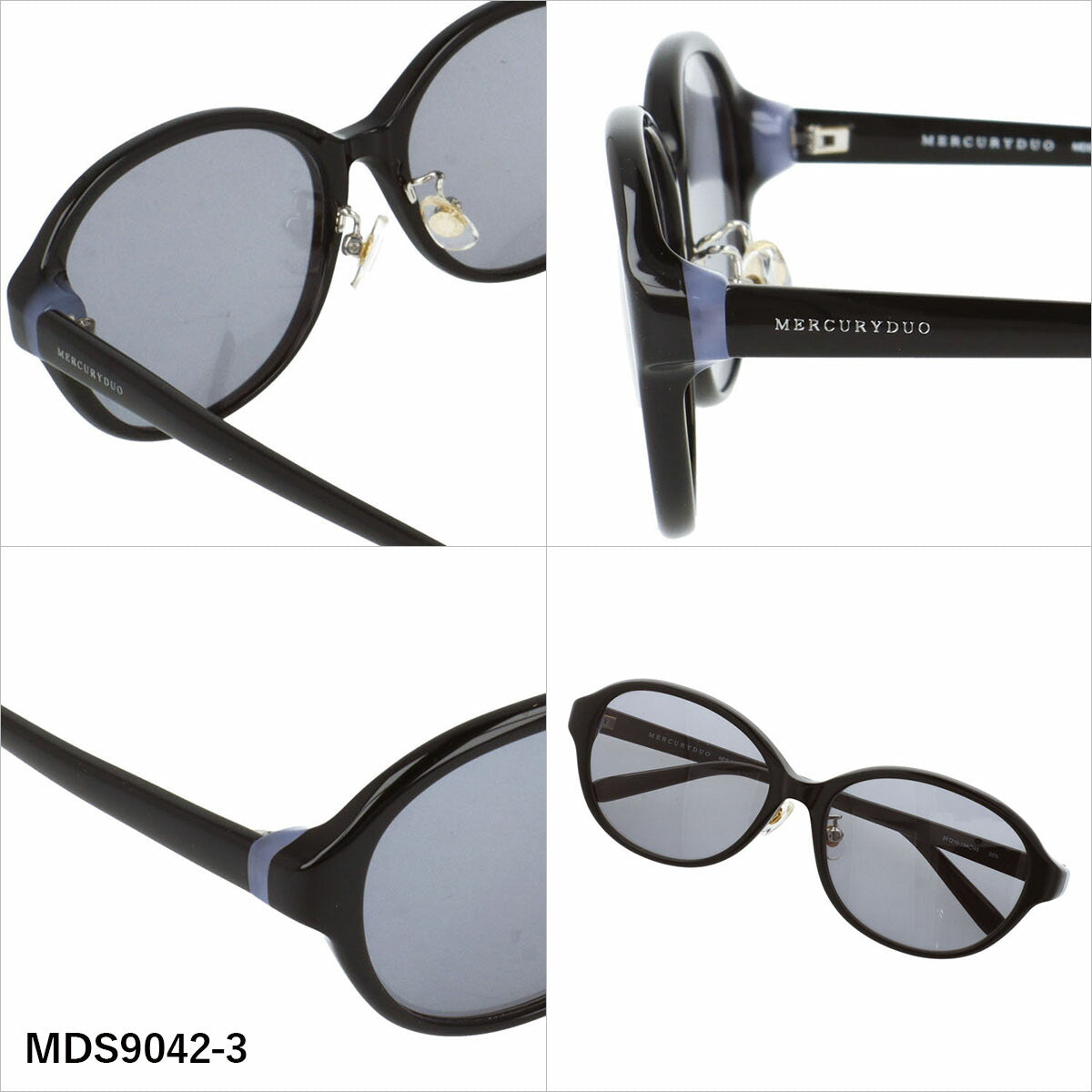 マーキュリーデュオ サングラス アジアンフィット（フルフィット） 調整可能ノーズパッド（クリングス） MERCURYDUO MDS9042 56サイズ 全3カラー バタフライ型 ユニセックス メンズ レディース