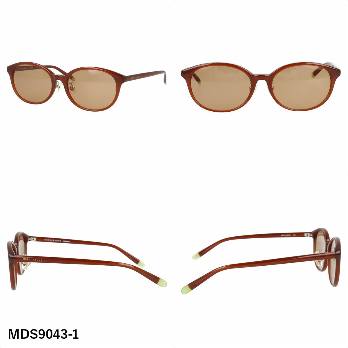 マーキュリーデュオ サングラス アジアンフィット（フルフィット） 調整可能ノーズパッド（クリングス） MERCURYDUO MDS9043 55サイズ 全3カラー ウェリントン型 ユニセックス メンズ レディース