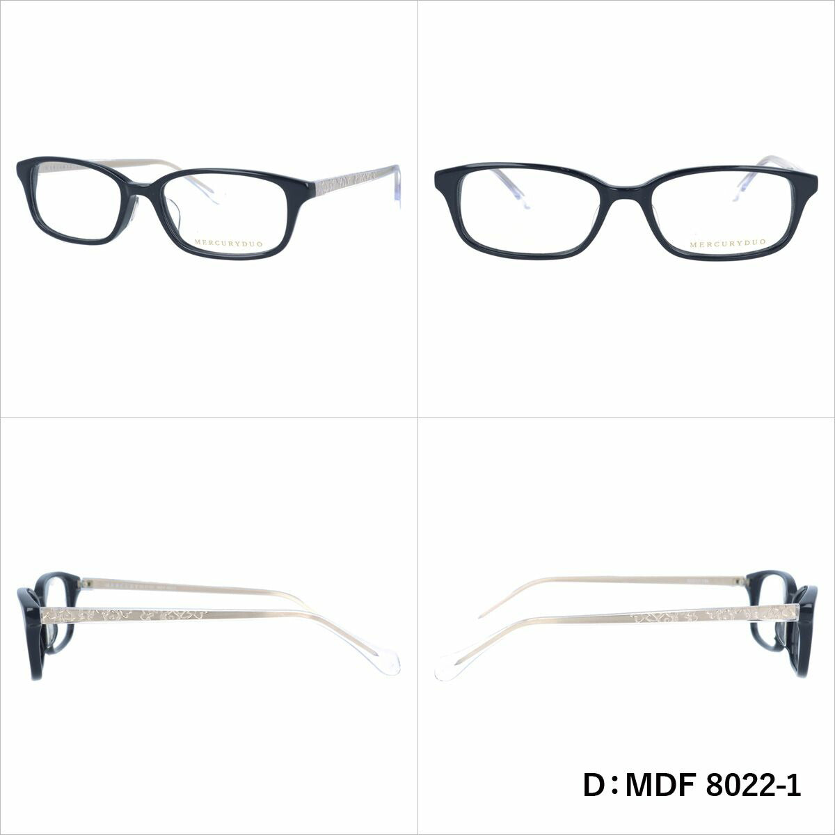 マーキュリーデュオ リーディンググラス フレーム レディース ブランド 度付き 度入り メガネ 眼鏡 アジアンフィット MERCURYDUO MDF 8015-1 / MDF 8025-1 / MDF 8026-1 / MDF 8022-1 レディース 女性 プレゼント