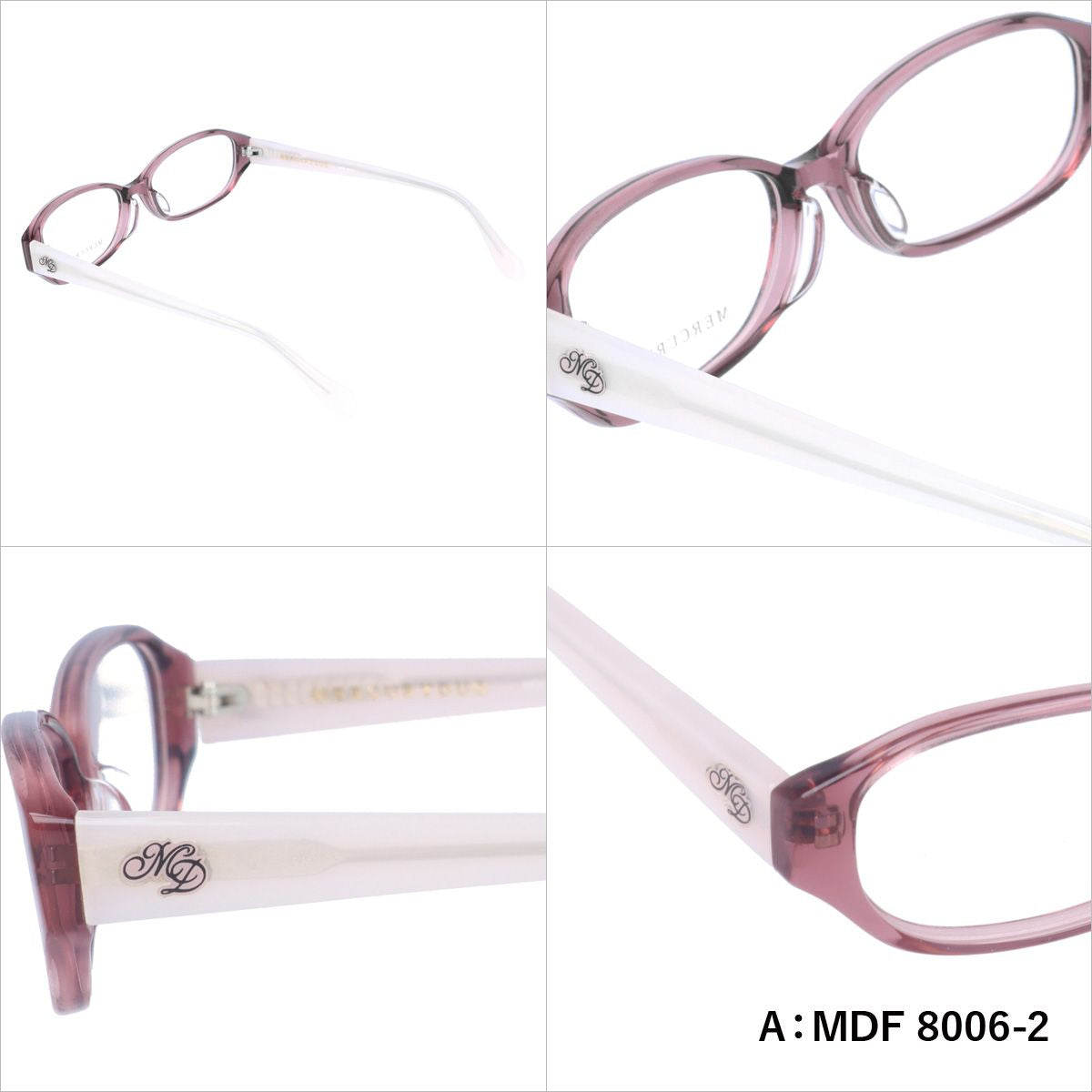 マーキュリーデュオ リーディンググラス フレーム レディース ブランド 度付き 度入り メガネ 眼鏡 アジアンフィット MERCURYDUO MDF 8006-2 / MDF 8009-3 / MDF 8019-3 / MDF 8022-3 レディース 女性 プレゼント