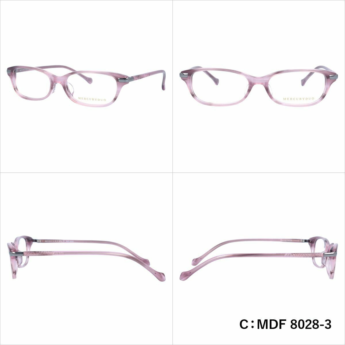 マーキュリーデュオ リーディンググラス フレーム レディース ブランド 度付き 度入り メガネ 眼鏡 アジアンフィット MERCURYDUO MDF 8026-4 / MDF 8027-4 / MDF 8028-3 レディース 女性 プレゼント